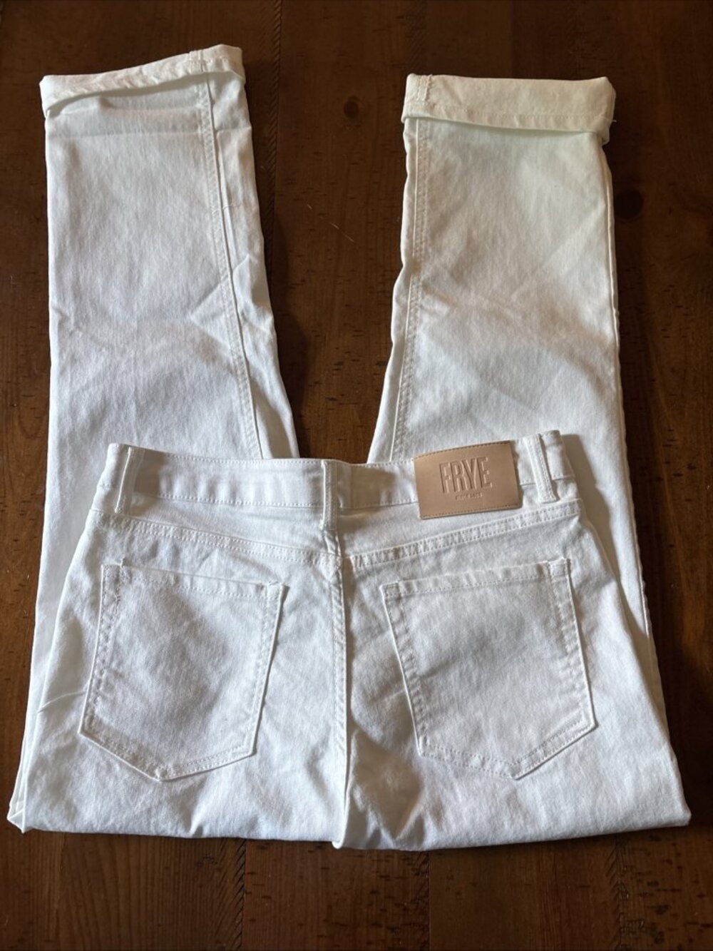 Frye White Ladies Jeans Size 8/29 - Picture 5 of 8